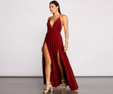 Brie Double Slit A-Line Formal Dress Sai Feel
